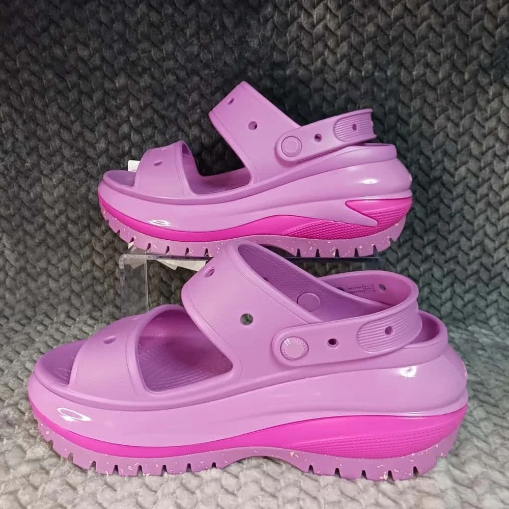 Crocs Classic‎ Mega Crush Sandal Juice High Womens Size W 9 - M 7 Comfort